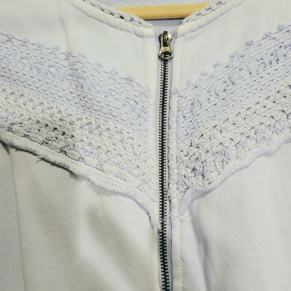 Free People We The Free True Blue Crochet Jacket - Picture 4 of 6